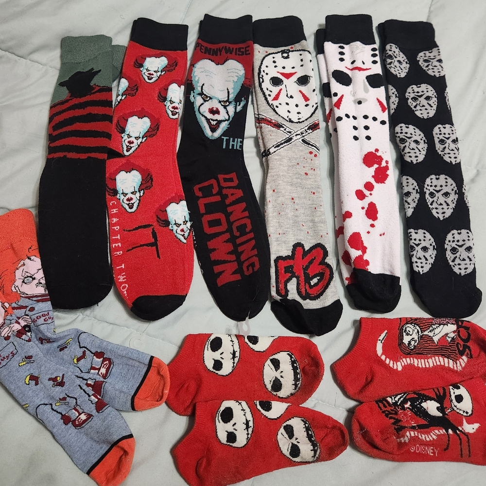 Horror-Themed Socks Collection